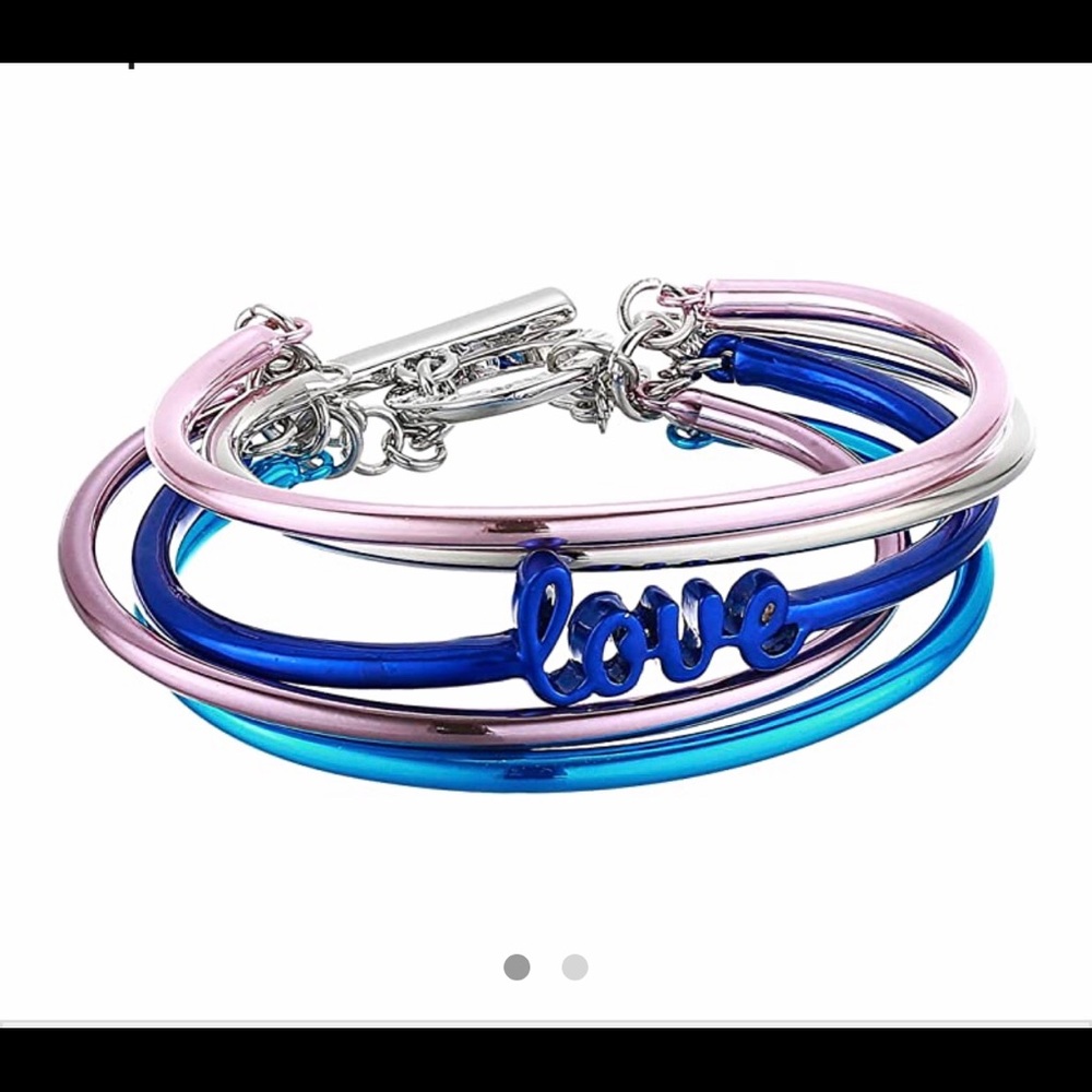 NWOT BCBGeneration Script Love MultiColor Bracelet